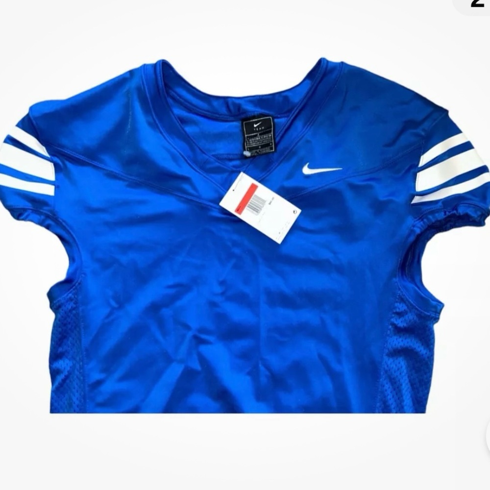 Men’s Nike Football Practice Blank Performance Jersey Blue CI3767-494 Size M - Picture 2 of 5